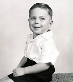 Larry as a child