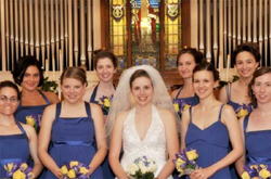 Sarah had 8 bridesmaids - 6 good friends, her sister Katie and Tracey