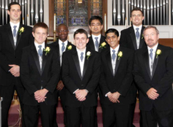 6 groomsmen - 5 close friends of Andy and Sarah's brother - and his BEST man